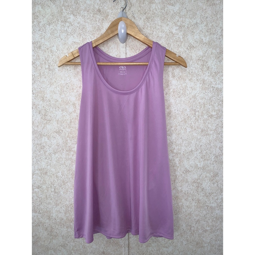 New With Tags Athletic Works Womens XXXL 22 Purple Racerback Tank Top
